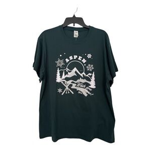 PINK Victoria's Secret Dark Green Tee